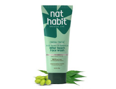 Nat Habit Neem Gel Face Wash For Oily Skin Acne, Pimple And Oil Control With Glowing Skin, Paraben & Sulpahte Free Face Cleanser For Men & Women, (100 g)