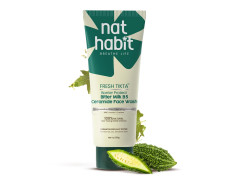 Nat Habit Bitter Milk Cream Face Wash For All Skin Type Acne, Pimple And Oil Control With Glowing Skin, Paraben & Sulphate Free Face Cleanser For Men & Women, (100 g)
