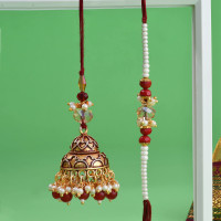 Bhaiya Bhabhi Rakhi Set Rakhi Gift Hamper For Brother Rakhi For Bhabhi Cookies Gift Pack Dry Fruits Combo Pack Cashew Almond Cashew Cookie Almond Biscuit Couture Bhaiya Bhabhi Rakhi Set