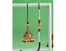 Bhaiya Bhabhi Rakhi Set Rakhi Gift Hamper For Brother Rakhi For Bhabhi Cookies Gift Pack Dry Fruits Combo Pack Cashew Almond Cashew Cookie Almond Biscuit Couture Bhaiya Bhabhi Rakhi Set