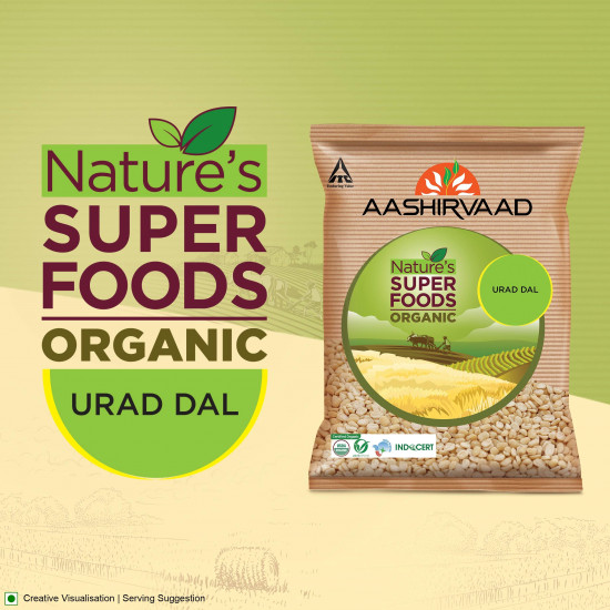 Aashirvaad Svasti Ghee PET, 1 L & Aashirvaad Organic Urad Dal Split, 1 Kg