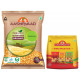 Aashirvaad Nature's Super Foods Organic Chana Dal Pouch, 1 kg & Aashirvaad Spices Combo Pack (Chilli 200g Turmeric 200g Coriander 200g)