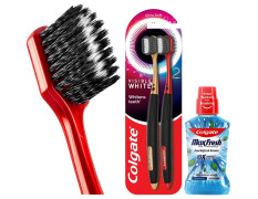 Colgate Visible White O2 Manual Toothbrush for adults- 2 Pcs, Helps prevent Bad Breath, Cavities, Enamel & Gum Problems. & Colgate Plax Pepper Mint Mouthwash, 0% Alcohol - Pack of 500 ml