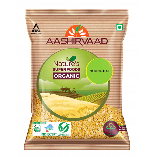 Aashirvaad Svasti Ghee PET, 1 L & Aashirvaad Organic Moong Dal Split, 1 Kg