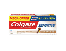 Colgate Sensitive Toothpaste with Clove Oil & Colgate Kids Manual Toothbrush - Sensitivity Relief & Gentle Care