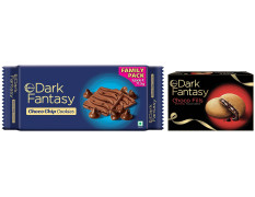 Sunfeast Dark Fantasy Choco Fills, 300g, Original Filled Cookies with Choco Crème & Sunfeast Dark Fantasy Choco Chip, Chocolate Cookies Loaded with Choco Chips, 357.5g