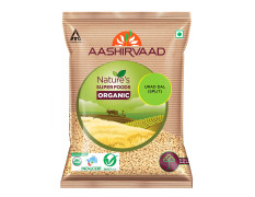 Aashirvaad Organic Urad Dal Split, 1 Kg & Aashirvaad Nature's Super Foods Organic Chana Dal Pouch, 1 kg