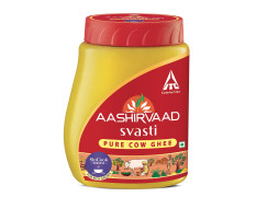 Aashirvaad Svasti Pure Cow Ghee - Desi Ghee with Rich Aroma - 1L & Aashirvaad Svasti Pure Cow Ghee - Desi Ghee with Rich Aroma - 1L
