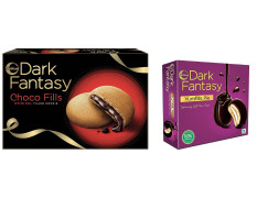 Sunfeast Dark Fantasy Choco Fills, 300g, Original Filled Cookies with Choco Crème & Sunfeast Dark Fantasy Yumfills, 253g, Rich Chocolate Pie Cake