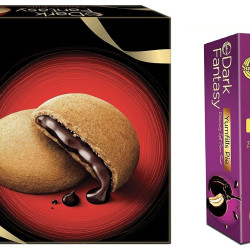 Sunfeast Dark Fantasy Choco Fills, 300g, Original Filled Cookies with Choco Crème & Sunfeast Dark Fantasy Yumfills, 253g, Rich Chocolate Pie Cake