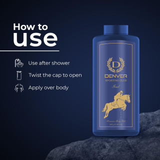 DENVER Goal Talc 300GM Scented Talcum Powder for Men