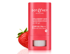DOT & KEY Strawberry Dew Spf 50 Sunscreen Stick On-The-Go Spf 50 Pa+++, Broad Spectrum, Uva/Uvb Rays Protection With Hyaluronic & Ceramide For Hydration & Skin Barrier, Mess Free & No White Cast, 20g