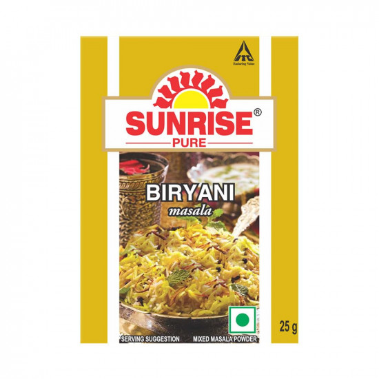 Sunrise Pure Biryani Masala Spice Powder - 150g (25g pack of 6) (150)