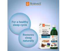 KRISHNA'S HERBAL & AYURVEDA Sleep Health Juice 1000 ml | For healthy sleep cycle | Restores sleep Naturally | Manage anxiety & stress