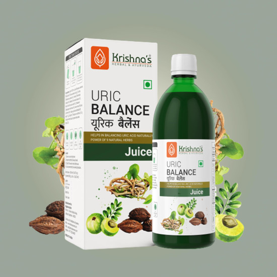 KRISHNA'S HERBAL & AYURVEDA Uric Balance Juice 1000 Ml | Balancing Uric Acid Naturally | Power Of Kutki, Adusa, Arand Mool & 6 More Herbs KRISHNA'S HERBAL & AYURVEDA Uric Balance Juice 1000 Ml | Balancing Uric Acid Naturally | Power Of Kutki, Adusa, Arand Mool & 6 More Herbs