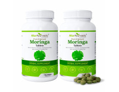 Attar Ayurveda Moringa Tablets 240 Tablets (120 x2, Pack of 2) 500 mg each | Drumstick Leaf Tablets | Pure and Natural, Highly Nutritious