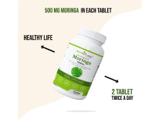 Attar Ayurveda Moringa Tablets 240 Tablets (120 x2, Pack of 2) 500 mg each | Drumstick Leaf Tablets | Pure and Natural, Highly Nutritious