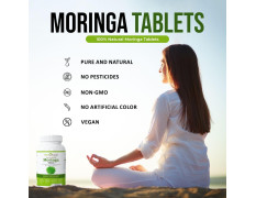 Attar Ayurveda Moringa Tablets 120 Tablets, 500 mg each | Drumstick Leaf Tablets | Pure and Natural, Highly Nutritious