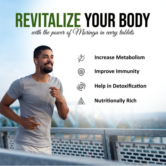 Attar Ayurveda Moringa Tablets 120 Tablets, 500 mg each | Drumstick Leaf Tablets | Pure and Natural, Highly Nutritious