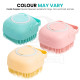 Foodie Puppies Dog Bath Brush Body Scrubber Shampoo Dispenser Tick Remover - (Silicone Dispenser Brush) for Shower Bathing and Shedding Soft Silicone Brushes for Pet Puppy Dogs Cat Rabbit Horse