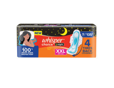 Whisper Ultra Overnight Sanitary Pad For Women With Wings - Xxl Plus, 16 Pads