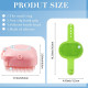 5 Pcs Self Cleaning Slicker Shedding Brush Pet Bath Massage Brush With Soap & Shampoo Dispenser Soft Silicone Bristle Finger Toothbrush & Stainless Steel Comb For Long Short Haired Dogs Cats Shower Bathing