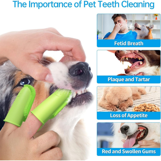 5 Pcs Self Cleaning Slicker Shedding Brush Pet Bath Massage Brush With Soap & Shampoo Dispenser Soft Silicone Bristle Finger Toothbrush & Stainless Steel Comb For Long Short Haired Dogs Cats Shower Bathing