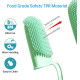 5 Pcs Self Cleaning Slicker Shedding Brush Pet Bath Massage Brush With Soap & Shampoo Dispenser Soft Silicone Bristle Finger Toothbrush & Stainless Steel Comb For Long Short Haired Dogs Cats Shower Bathing