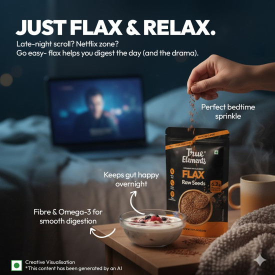 Edible Seeds Combo 700g by True Elements (Chia + Sunflower+ Pumpkin each 150g + Flax Seeds 250g) Pack of 4