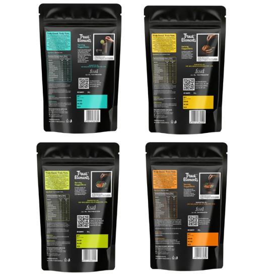 Edible Seeds Combo 700g by True Elements (Chia + Sunflower+ Pumpkin each 150g + Flax Seeds 250g) Pack of 4