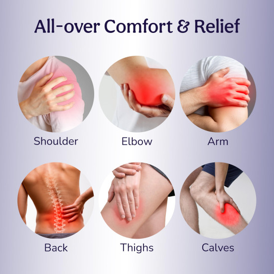 Caresmith Body Wave Massager | Dual Heads |Machine for Pain Relief with 1 Year Warranty