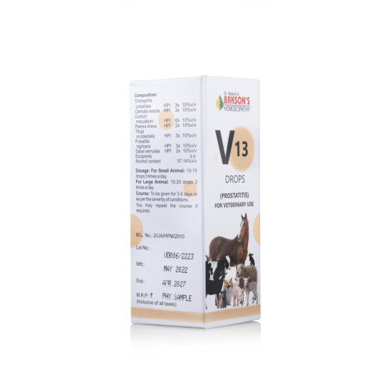 Bakson Veterinary | V-13 (Prostatitis Drops) | 30 ML