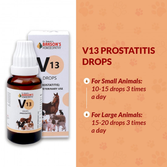 Bakson Veterinary | V-13 (Prostatitis Drops) | 30 ML