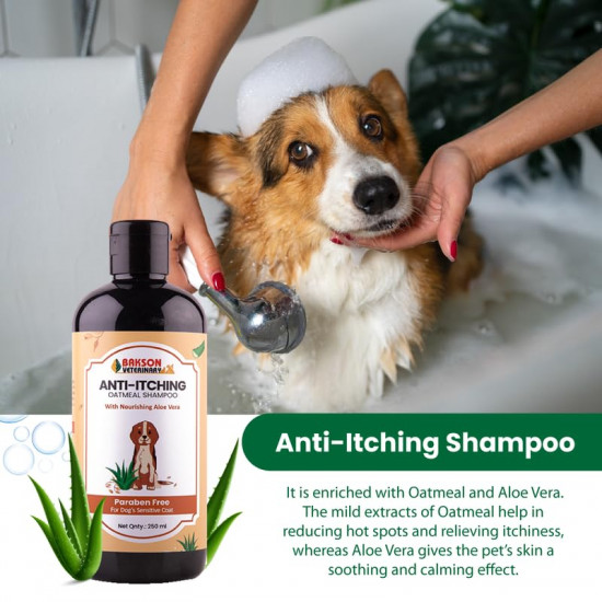BAKSON VETERINARY | BAKSON VETERINARY Anti ITCHING Oatmeal Shampoo | 250 ml