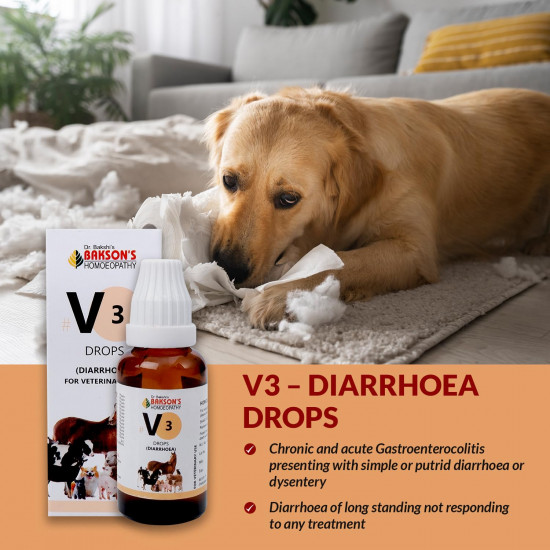 Bakson Veterinary | V-3 (Diarrhoea Drops) | 30ML