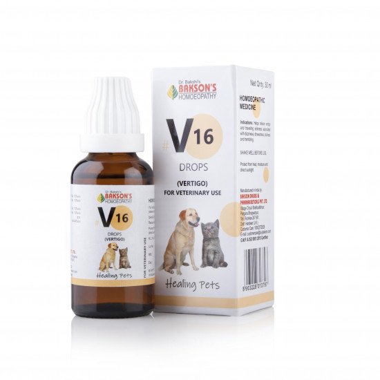 Bakson Veterinary | V-16 (Vertigo Drops) | 30 ML