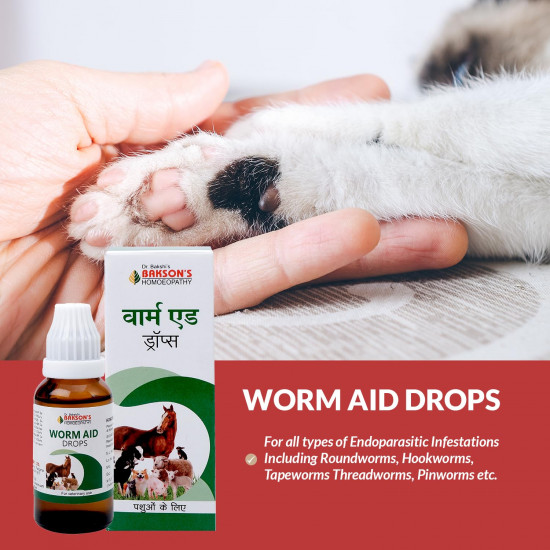 Bakson Veterinary | Worm Aid Drops | 30 ML