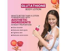 CO LUXURY L-Glutathione Body Lotion With Vitamin C & Kojic Acid | Reduces Dark Spots | Skin brightening Formula | All Skin Types | For Men & Women | 200 ML