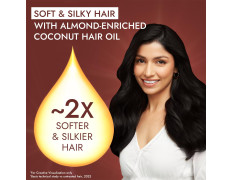 Parachute Advansed Almond-enriched Coconut Hair Oil| Almond Hair Oil| Superfoods’ Love| Soft & Silky Hair| 300 ML