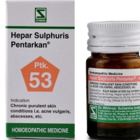 Dr. Willmar Schwabe India Hepar Sulphuris Pentarkan Tab (Ptk53) 20 gms (Pack of 2)