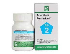 Dr. Willmar Schwabe India Aconitum Pentarkan Tab (Ptk02) 20 gms (Pack of 2)