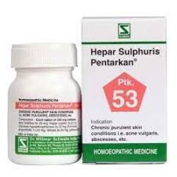 Dr. Willmar Schwabe India Hepar Sulphuris Pentarkan Tab (Ptk53) 20 gms (Pack of 1)