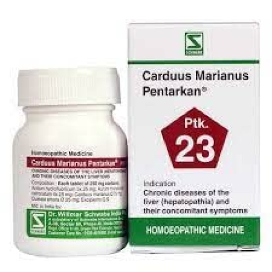 Dr. Willmar Schwabe India Carduus Marianus Pentarkan Tab (Ptk23) 20 gms (Pack of 2)