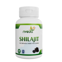Nveda Shilajit Capsules for Men | Ayurvedic Shilajit Supplement for Stamina, Strength & Energy | Performance, Vitality & Immunity Support | Natural Shilajit Capsules | 60 Capsules