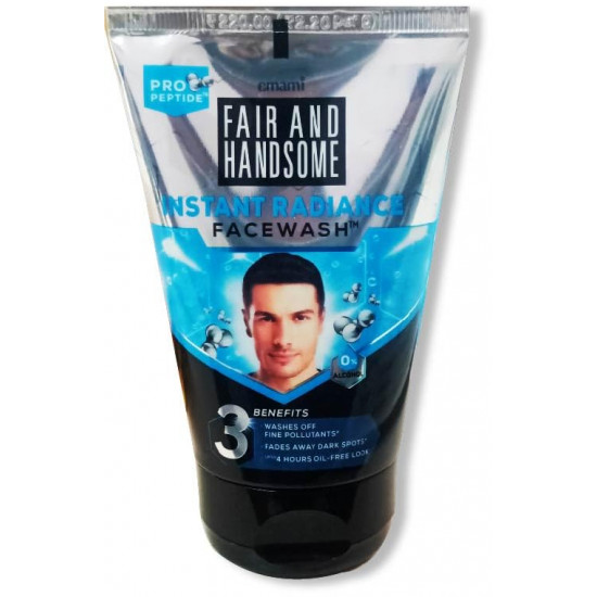 Emami Fair and Handsome Instant Radiance Face Wash 100g By JV