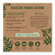 Nat Habit Kacchi Neem Wooden Comb, Soaked In 13 Herbs, Neem & Sesame Oil For Men & Women Daily Styling & Detangling (Fine Tooth Small Size) Pack of 1