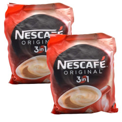 Nescafe 3 in 1 Original Soluble Ground Coffee Beverage - Convenient and Creamy