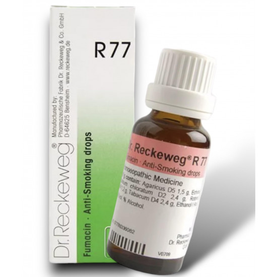 Dr Reckeweg R77 Anti_Smoking Homeopathy Drops - 1 MONTH PACK
