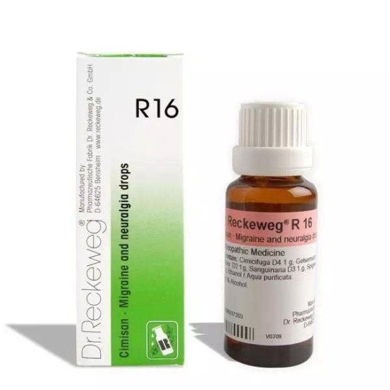 Dr. Reckeweg R16 Migraine and Neuralgia Drop -22 ml (Pack of 1)