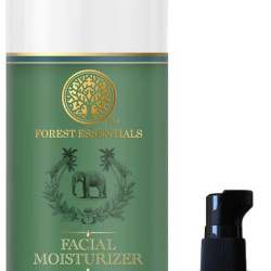 Forest Essentials Hydrating Facial Moisturiser Sandalwood & Orange Peel with SPF 25 | 130 ml & SUN FLUID Tender Coconut Water with Turmeric & Basil Leaf SPF 50 | PA + +| 50 ml Combo